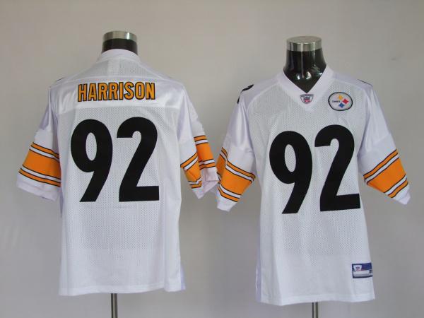 Pittsburgh Steelers 92 James Harrison white Jerseys