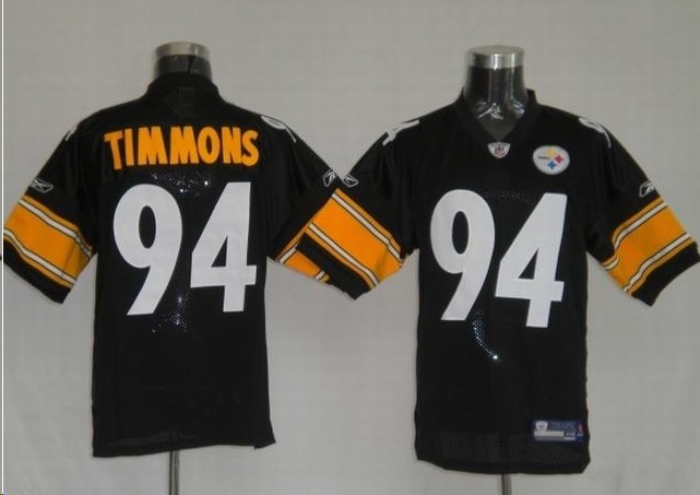 Pittsburgh Steelers 94 Lawrence Timmons Black Jerseys