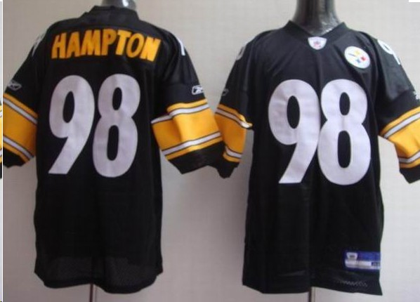 Pittsburgh Steelers 98 Casey Hampton Black Jerseys