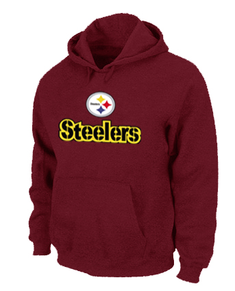 Pittsburgh Steelers Authentic Logo Pullover Hoodie RED