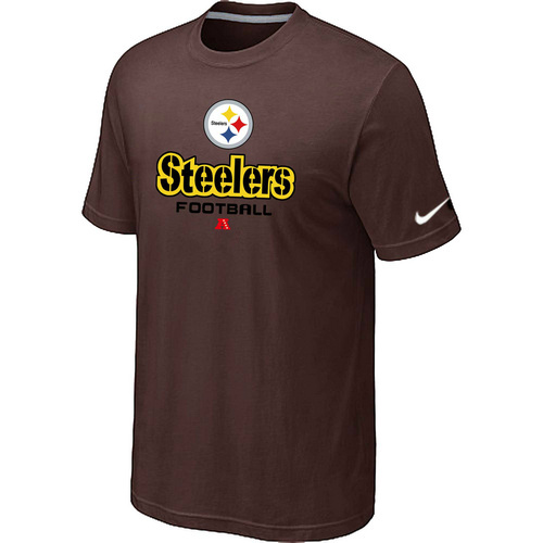 Pittsburgh Steelers Critical Victory Brown T-Shirt - Click Image to Close