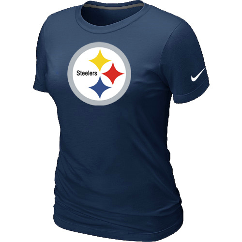 Pittsburgh Steelers D.Blue Women's Logo T-Shirt