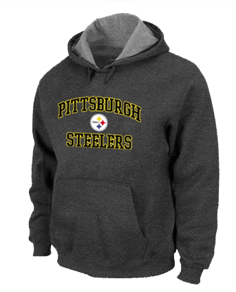 Pittsburgh Steelers Heart & Soul Pullover Hoodie D.Grey