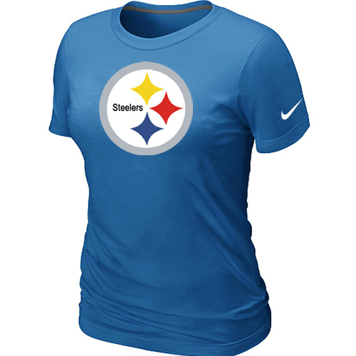Pittsburgh Steelers L.blue Women's Logo T-Shirt
