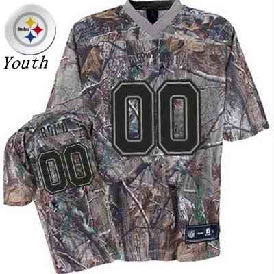 Pittsburgh Steelers Men Customized camo Jersey - Click Image to Close