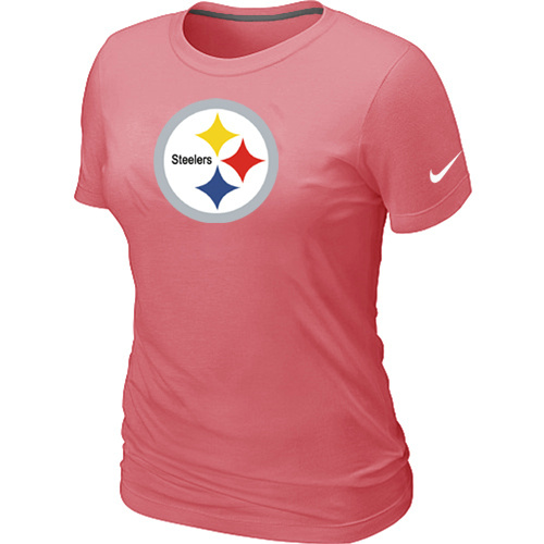 Pittsburgh Steelers Pink Women's Logo T-Shirt Pittsburgh Steelers Pink Women's Logo T-Shirt