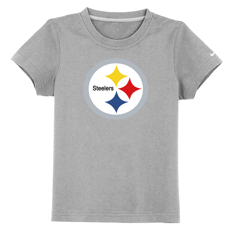 Pittsburgh Steelers Sideline Legend Authentic Logo Youth T-Shirt Grey