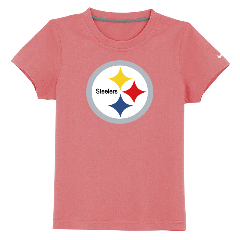 Pittsburgh Steelers Sideline Legend Authentic Logo Youth T-Shirt Pink