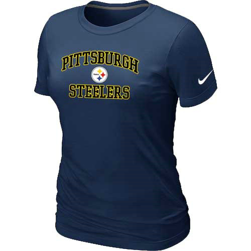 Pittsburgh Steelers Women's Heart & Soul D.Blue T-Shirt