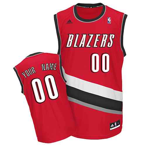 Portland Trail Blazers Custom red Alternate Jersey