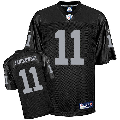 Raiders 11 JANIKOWSKI Black Jerseys