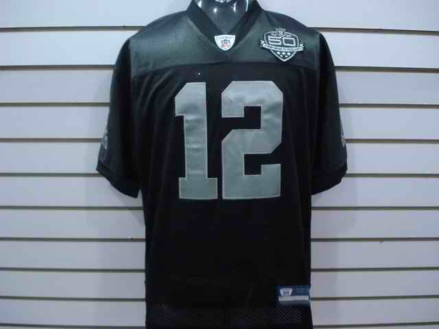 Raiders 12 Darrius Heyward-Bey 50th Anniversary black jerseys