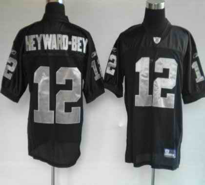Raiders 12 Darrius Heyward-bey black Jerseys