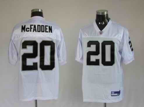Raiders 20 Darren McFadden white Jerseys