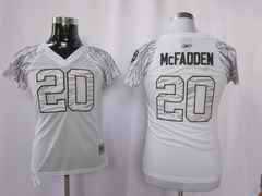 Raiders 20 Macffaden women zebra Jerseys