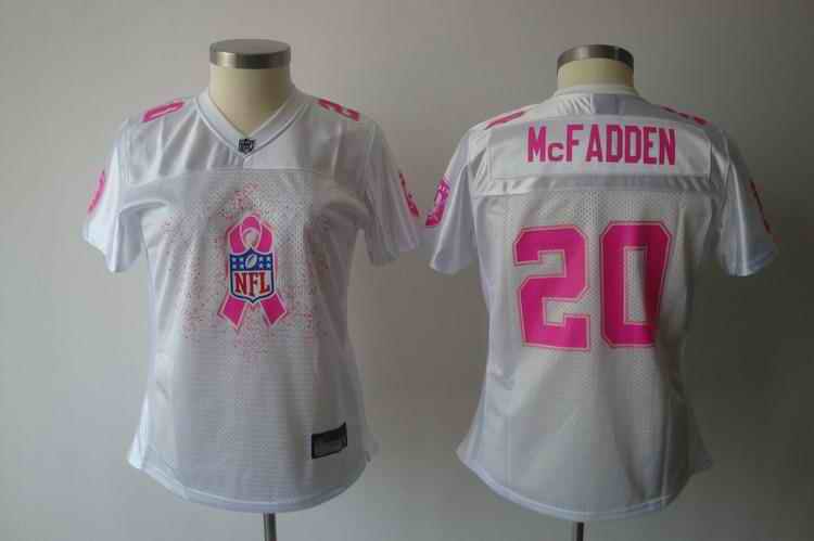 Raiders 20 McFadden 2011 Breast Cancer Awareness white women Jerseys