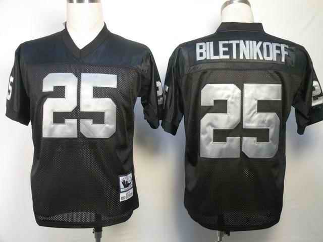 Raiders 25 Biletnikoff black Jerseys
