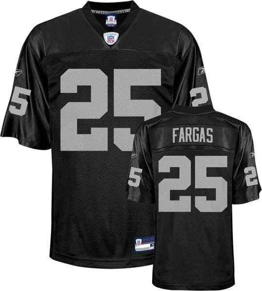 Raiders 25 Justin Fargas Black throwback Jerseys