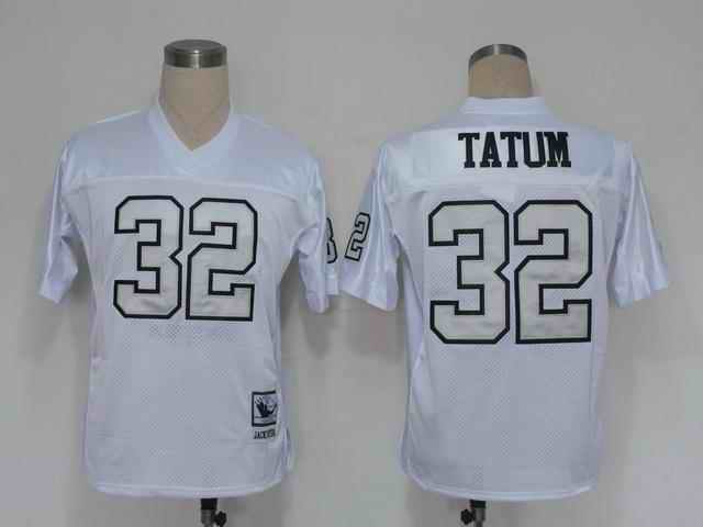 Raiders 32 Tatum White silver number Jerseys Raiders 32 Tatum White silver number Jerseys