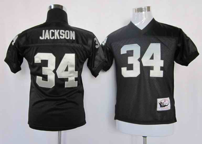 Raiders 34 Jackson kids Jerseys