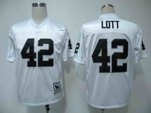 Raiders 42 Lott white Jerseys