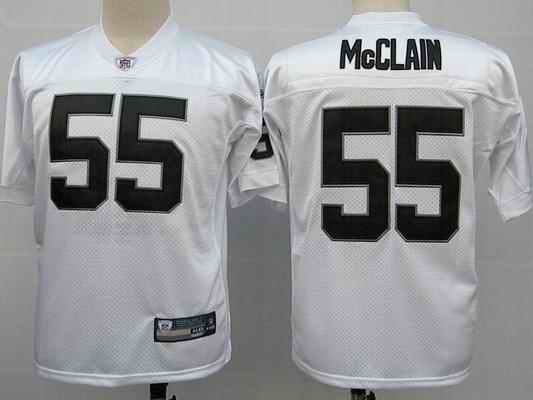 Raiders 55 Rolando McClain white Jerseys