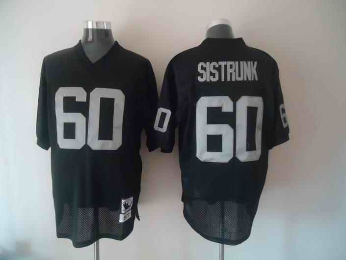 Raiders 60 Sistrunk black Jerseys