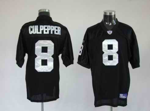 Raiders 8 Daunte Culpepper black Jerseys