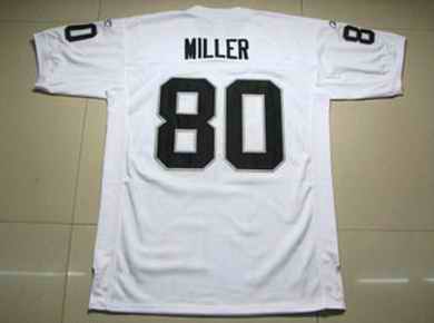 Raiders 80 Millers white Jerseys