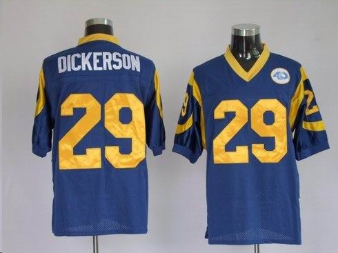 Rams 29 Eric Dickerson blue throwback Jerseys