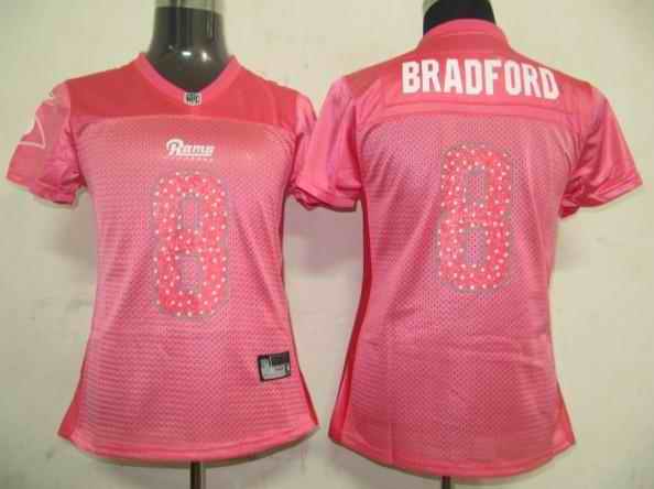 Rams 8 Bradford new pink Jerseys
