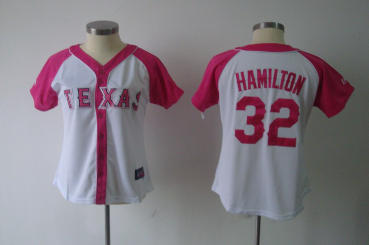 Rangers 32 Hamilton Pink Women Jersey