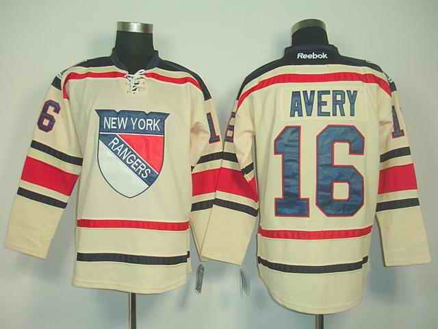 Rangers 16 Avery cream winter classic Jerseys