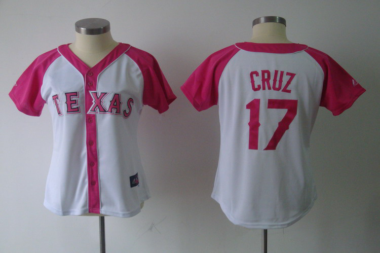 Rangers 17 Cruz Pink Women Jersey