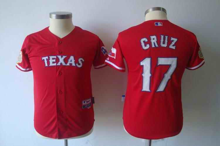 Rangers 17 Cruz red Kids Jersey