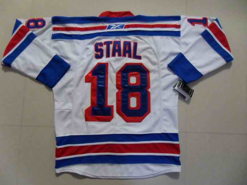 Rangers 18 Staal white Jerseys