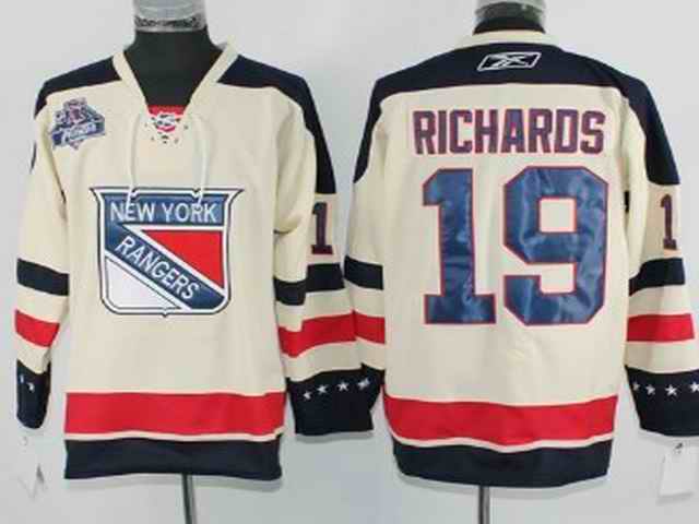 Rangers 19 Richards 2012 winter classic cream Jerseys - Click Image to Close