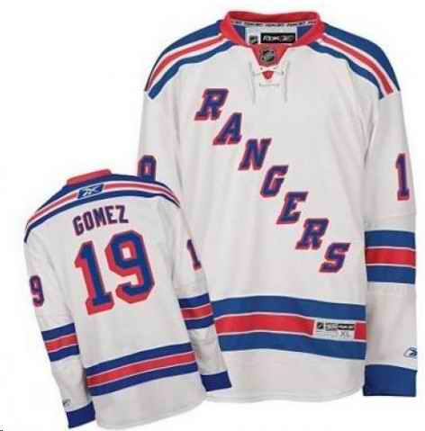 Rangers 19 Scott Gomez white Jerseys