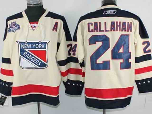 Rangers 24 Callahan 2012 winter classic cream Jerseys