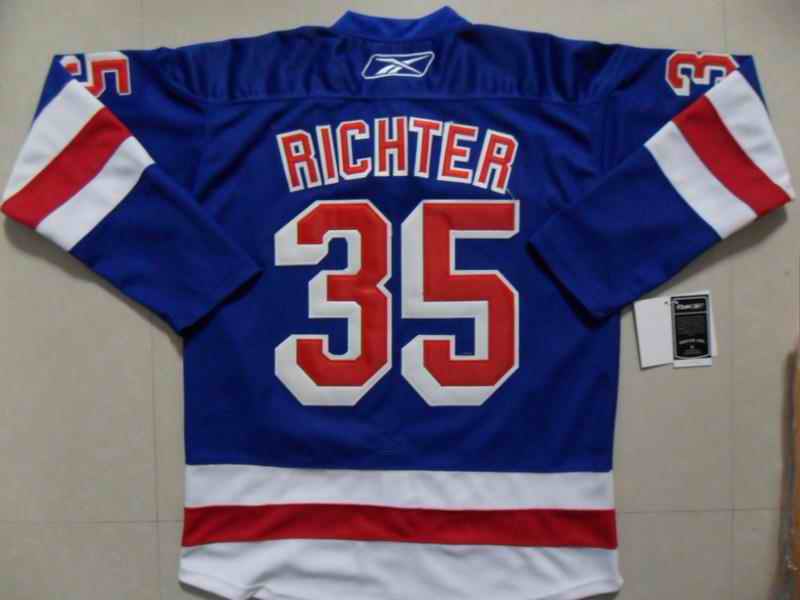Rangers 35 Richter blue Jerseys