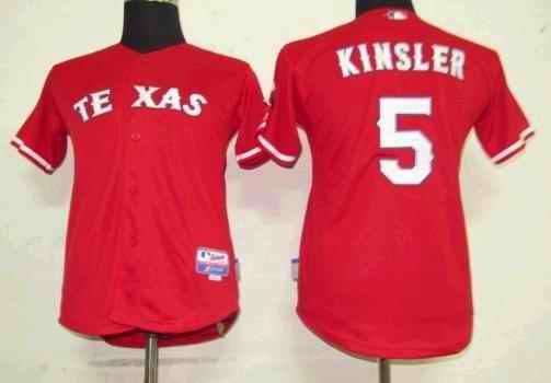 Rangers 5 Kinsler red Kids Jersey