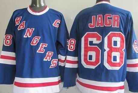 Rangers 68 Jagr blue Jerseys