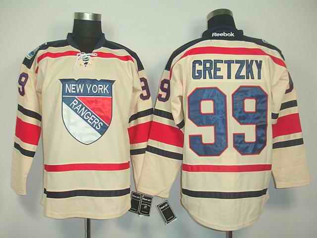 Rangers 99 Gretzky cream winter classic Jerseys