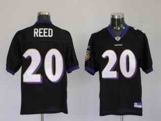 Ravens 20 Ed Reed Black Jerseys