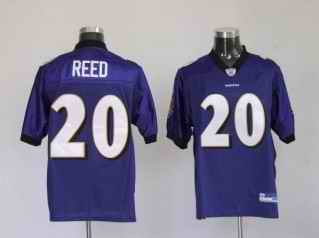 Ravens 20 Ed Reed Purple Jerseys