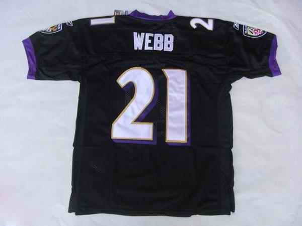 Ravens 21 Webb black Jerseys