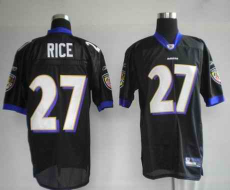 Ravens 27 Ray Rice Black Jerseys