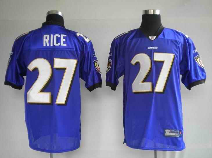 Ravens 27 Rice Purple Jerseys