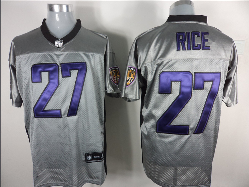 Ravens 27 Rice Grey Jerseys