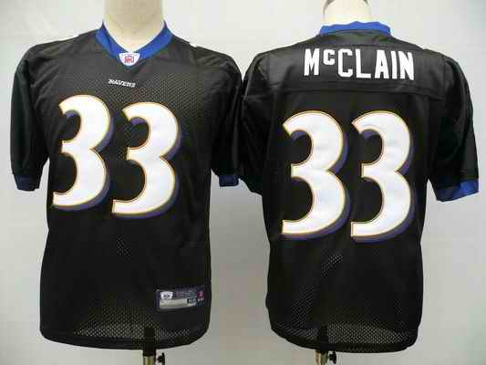 Ravens 33 McClain black Jerseys